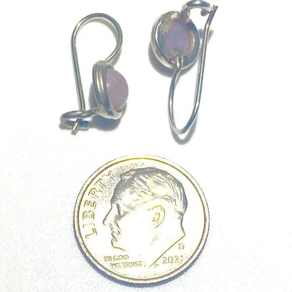 AFB# Sterling Silver & Moonstone Dangle Earring - Picture 4 of 5